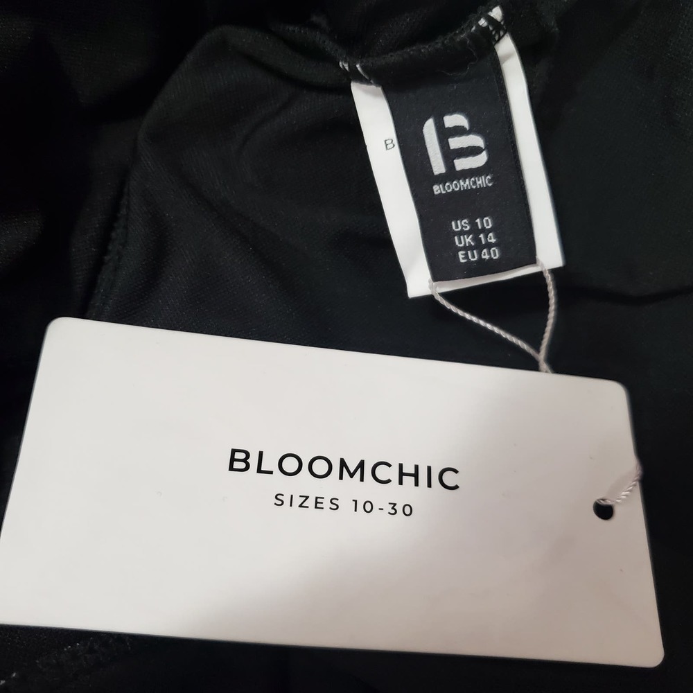 Nwt Bloomchic Swimsuit Geometric Patchwork Black … - image 6